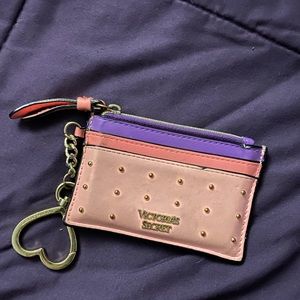 Victoria Secret ID holder with key ring